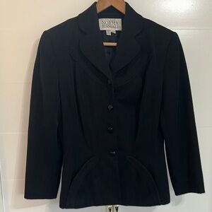 Norma Kamali Classic Black Suit Jacket